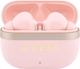 Słuchawki Guess Glossy Gold LinePrinted Classic Logo TWS Pink (3666339673772) - obraz 1