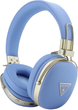 Słuchawki Guess Grained Triangle Gold Logo Blue (3666339673703) - obraz 1