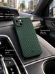 Чехол K-Doo Air Carbon ультратонкий силиконовый противоударный для iPhone 15 с MagSafe защита камеры Green SR-547 - изображение 2