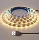 Світлодіодна LED Strips стрічка 2835 5 м теплий білий колір 60LED/1м для кухні, кімнати, гардеробних, вітрин - зображення 1