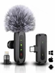 Микрофон петличный беспроводной Type-C Lightning 20м iPhone Android 2.4 ГГц TikTok YouTube внешний видео USB-C ноутбук DSP шумоподавления plug&play DKWAY FL-21 Pro - изображение 1