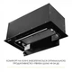 Витяжка повновбудована WEILOR LUMINA WBG 69 BLACK SILENCE - зображення 7