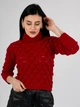 Свитер с высоким воротником BEBE PLUS 22831 L (73750L) Красный - изображение 1