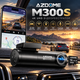 Видеорегистратор AZDOME M300S 4K UHD, Wi-Fi 5.8 ГГц, GPS, 170°, голосовое управление, WDR, G-сенсор, microSD 64 ГБ - изображение 1