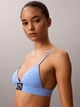Бюстгальтер без кісточок бавовняний Calvin Klein 907499884 S Блакитний (1162890707) - зображення 4
