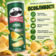 Чипси Pringles Cheese Onion картопляні зі смаком сиру цибулі хрустка закуска скибочками у картонному тубусі 165 г - зображення 2