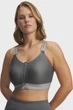 Жіночий сірий топ UA Infinity High Zip 2.0 Bra Under Armour XS D-DD 1384118-709 - изображение 2
