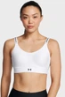 Жіночий білий топ UA Infinity Mid 2.0 Bra Under Armour M D-DD 1384123-100 - зображення 1