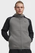 Чоловіча сіра худі UA Unstoppable Flc FZ HD EU-GRN Under Armour S 1389352-709 - зображення 1