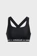 Жіночий чорний топ UA Crossback Mid Bra Under Armour XXL 1361034-006 - зображення 8