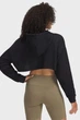 Жіноче чорне худі UA Icon Terry Crop Hoodie Under Armour LG 1389640-001 - изображение 2
