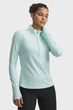 Жіноча м'ятна спортивна кофта UA Launch Pro Half Zip Under Armour XS 1379349-703 - зображення 1