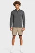Чоловіча темно-сіра спортивна кофта Vanish Elite Seamless 1/4 Zp Under Armour M 1382798-025 - зображення 2