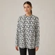 Женский джемпер с воротником стойкой L-XL белый Rbossi 1265 - изображение 1