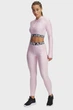 Женские розовые тайтсы HeatGear Rib Legging Under Armour S 1388693-647 - изображение 2