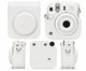 Чохол для фотоапарата Fujifilm Instax Mini 13/12/11/9 Whitе + серветка з мікрофібри (mrk5726) - зображення 5