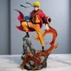 Аниме фигурка Наруто Naruto Uzumaki Узумаки коллекционная статуэтка 3д персонажа из аниме 23см манги с эффектом пламени на подставке - изображение 2