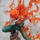 Аниме фигурка Наруто Naruto Майто Гай Might Guy Восемь врат 26см коллекционная статуэтка персонажа из аниме манги с эффектом красного пламени на подставке - изображение 2