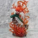 Аниме фигурка Наруто Naruto Майто Гай Might Guy Восемь врат 26см коллекционная статуэтка персонажа из аниме манги с эффектом красного пламени на подставке - изображение 3