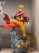 Аниме фигурка Наруто Naruto Uzumaki Узумаки коллекционная статуэтка 3д персонажа из аниме 23см манги с эффектом пламени на подставке - изображение 4