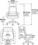 Кресло офисное Perfect Home BO-003BB Черное (000012377961) - изображение 10