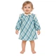 Сукня для дівчинки Mayoral у бірюзову клітинку з рюшами та бавовняна вінтажна 80 - изображение 1