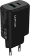 Ładowarka Canyon OnCharge 200 20W 1xPD 1xQC EU Black (CNE-CHA200-31) - obraz 1