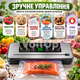 Автоматический вакууматор для продуктов 65 kPa 120 Вт с сенсорной панелью, фиолетовой стерилизацией, ножом и запайкой до 30 см - изображение 5