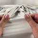 Ткань атлас шелк 96 гр/м2 140 см блестящая, легкая, для платьев, юбок, блуз, пижам, аксессуаров пепел 5288157 - изображение 2