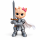 Мемний котик. Фігурка Кошеня-Лицар з мечем і бантиком із мему Kitten Knight. - зображення 5