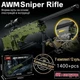 Конструктор снайперська гвинтівка AWP з функцією стрільби Зброя 1400 деталі 98K Military 82013 Counter Strike - зображення 3