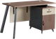 Стіл з тумбою OfficePro PG-F20B-12A-14 медовий дуб темно-сірий стільниця 140×60×2,5 ДСП з меламіном сталеві ніжки висувні шухляди (PG-F20B-12A-14) - зображення 1