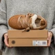 Угги жіночі Lowmel Sneaker Platform Chestnut натуральна замша та овчина 37р рудий - изображение 3