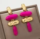 Женские сережки Фрагменты jewelry Малиновые - изображение 6
