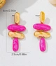 Женские сережки Фрагменты jewelry Малиновые - изображение 8