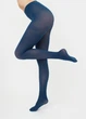 Цветные колготки из микрофибры Giulia BLUES 3D 70 2 Navy-peony, теплые матовые колготки 70 den, средняя посадка, без шортиков - изображение 2