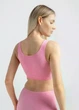 Бесшовный топ на широких бретелях Giulia TANK TOP S/M Pink-rosa, женский топ из микрофибры, круглый вырез, спортивный - изображение 7