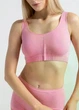 Бесшовный топ на широких бретелях Giulia TANK TOP S/M Pink-rosa, женский топ из микрофибры, круглый вырез, спортивный - изображение 8
