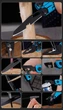 Мультитул 25-в-1 Multitool Pliers карманный туристический с плоскогубцами ножом кусачками отвертками битами и чехлом, sky-blue - изображение 6
