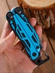 Мультитул 25-в-1 Multitool Pliers карманный туристический с плоскогубцами ножом кусачками отвертками битами и чехлом, sky-blue - изображение 15