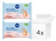 Zestaw Chusteczki Nivea Baby Soft & Cream 4x57 szt (9005800374420) - obraz 1