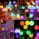 Солнечная гирлянда Bollengold 12 м, 100 LED, разноцветная, 8 режимов, IP65, для улицы и дома - изображение 3