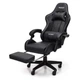 Компьютерное кресло Hanert G-Force Black геймерское с подставкой для ног Tilt вращением 360° до 120 кг черное - изображение 9
