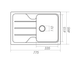 Гранітна мийка для кухні VALESO VERONA 7850 матова Топаз - зображення 9