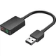 Звуковая карта USB Vention Audio Earphone Microphone Black (CDYB0) [176889] - изображение 1