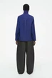 Блуза жіноча COS wool-blend half-zip blouse 1265152001 Eur 34 Синій - изображение 3