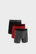 Чоловічі Труси Underwear Boxers UA PERFORMANCE COTTON - SOLID 6 3PK Сірий 2XL (1383889-025 2XL) - зображення 1
