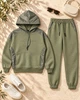 Костюм NEW COLOR женский тёплый спортивный прогулочный на флисе со вставками из плащевки L, 48 оливковый - изображение 9