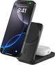Магнітний зарядний пристрій Belkin UltraCharge 2-in-1 Qi2 Square Magnetic Charger 25W Black (WIZ038KQBK) - зображення 1