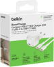 Ładowarka sieciowa Belkin USB-C PD 3.0 PPS Wall Charger 20W + USB-C to USB-C Cable White (WCA009KQ1MWH-B6) - obraz 4